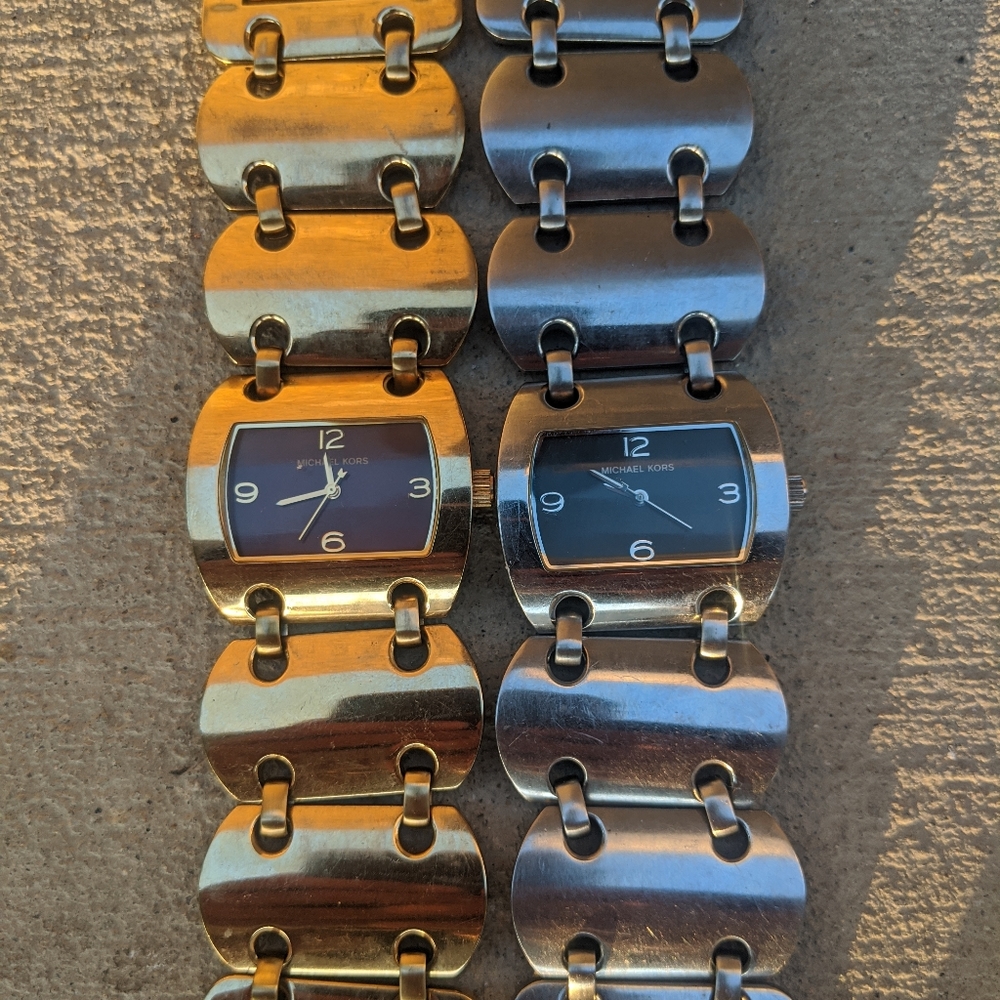 Michael Kors Rare Silver & Gold Watches